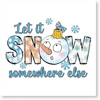 CafePress Let It Snow Somewhere Else Photo Wall Tile, Matte Finish, 8
