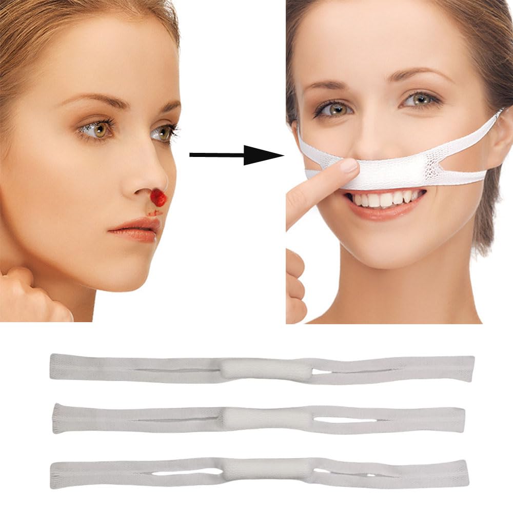 2 Pack Nasal Bandage Dressing Holder Elastic Nose Bandages Stretchy External Mesh Pads Straps Slings Drip Absorption Pillows for Recovery — Amazon image 6