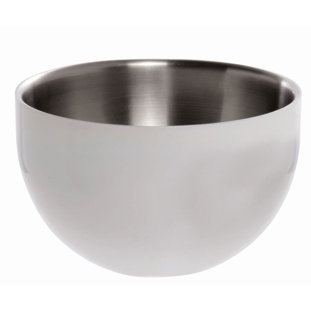 Serving Bowl White Round Stainless Steel Double-Wall - 9 1/2 Dia x 5 1/4 H by HUBERT – Stainless Steel, White, Model 191538028076