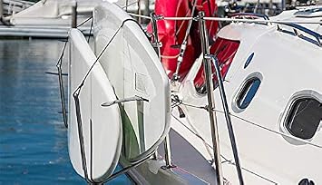 Krypt Towers SUP/Kayak Rail Mounted Storage Rack for Boats, Fits Handrails, Stanchions, and Crossbars on Sailboats/Yachts, Clamp 7/8, 1, 1 1/4