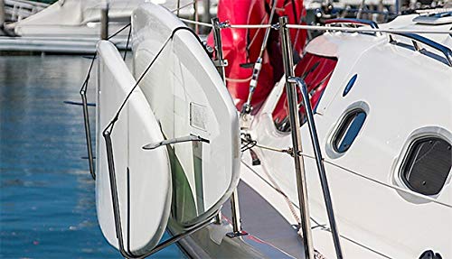 Krypt Towers SUP/Kayak Rail Mounted Storage Rack for Boats, Fits Handrails, Stanchions, and Crossbars on Sailboats/Yachts, Clamp 7/8", 1", 1 1/4"