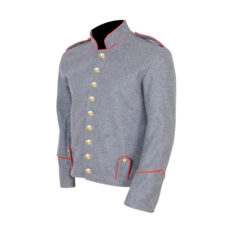 Men's Grey Civil War Shell Jacket Virginia & Richmond Depot Grey2