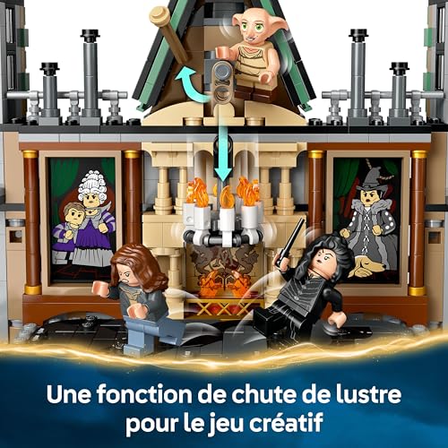LEGO Harry Potter Le manoir des Malefoy - Jeu de Construction Collector pour garçons et Filles dès 10 Ans - 9 minifigurines Dont Dobby et Lord Voldemort 76453