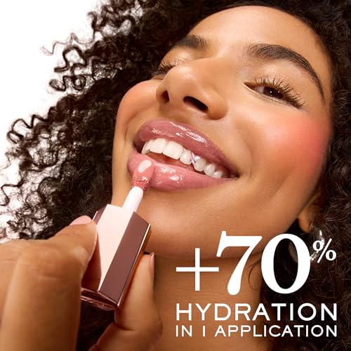 Lancôme Lip Idôle JuicyTreat Oil-in-Gloss -24HR Hydrating Gloss with Squalane for Instant Shine - Image 4