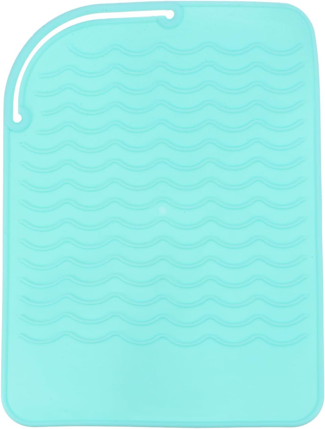 HARFINGTON Silicone Iron Hair Curling Pad, Multipurpose Iron Hot Resistant Mat Hair Curling Plate for Hair Straightener, Hair Rollers and Hair Styling Tools, Green