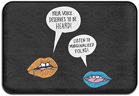 DMDKG Funny Humour Dialogue Nice Monogram Doormat Doormats for Entrance Way Funny Doormats for Entrance Way Outdoors