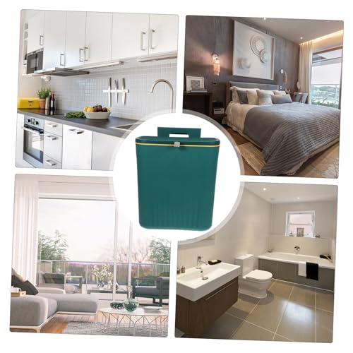Caneca de basura rectangular para cocina y baño miniatura 3