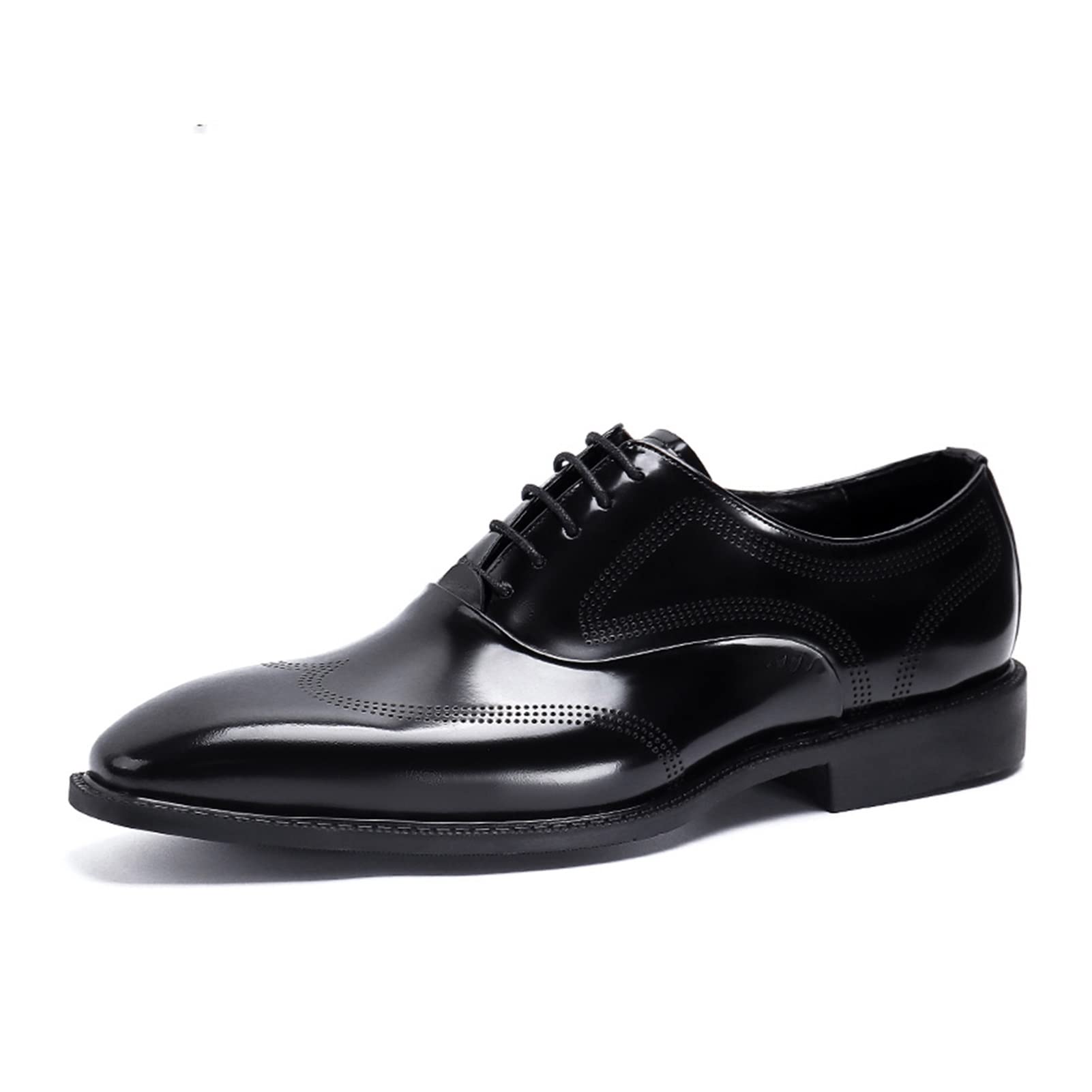 yxcue. Mens Leather Dress Carved Suit 