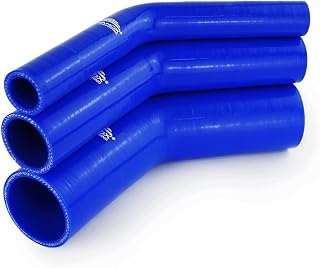 NovaNox German Engineering® Manguera de aire de carga de 13-90 mm, universal, de silicona, turbo, manguera de carga, manguera de conexión, diámetro interior: 63 mm, color: azul