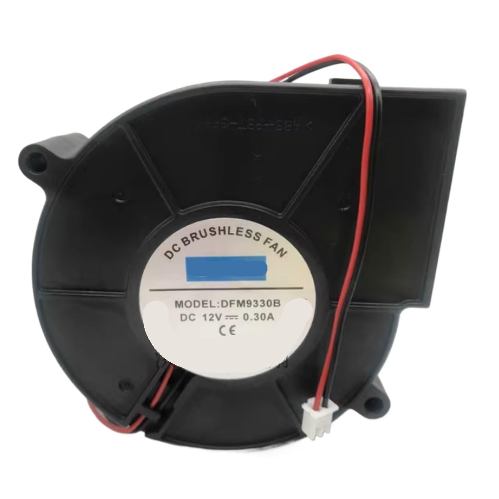 YMUGUEGH 12V 0.30A 9.3cm DFM9330B Two-wire fan