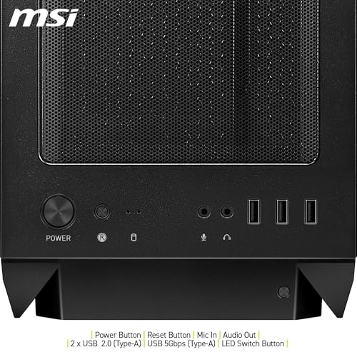 Caja PC Mag Forge M110R semitorre ATX con cristal templado y gran flujo de aire 6
