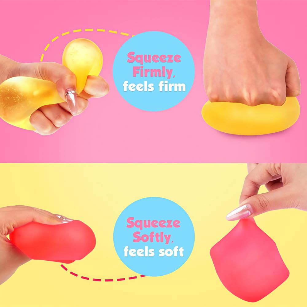 4PCS Cube Stress Balls for Kids,QIANSSE Adults Squishy Cube Fidget Sensory Squeeze Toys for Stress Relief ADHD Anxiety Nice Cube Squishy Cube Stress Ball for Kids Fidget Cubes for children - Image 4
