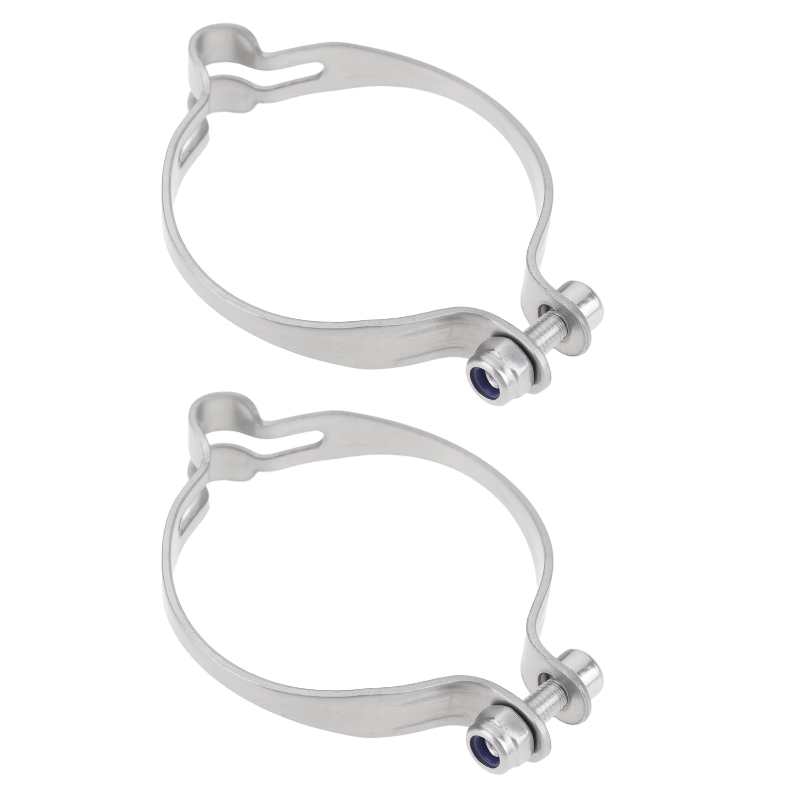 YINETTECH 2Pcs 34.9mm Bicycle Cable Clamp Stainless Steel Wire Fixed Ring Brake Line Clip for Organizing Bike Cables