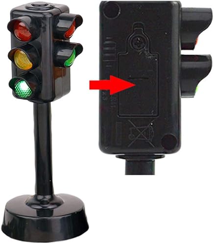 Miniatura 6 de NUOBESTY Juguete de semáforo para niños, modelo de luz de tráfico, juguetes de educación temprana para niños pequeños, paquete de 2 (tamaño