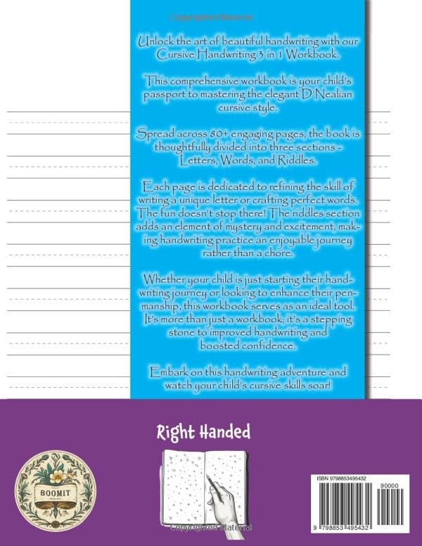 D'Nealian Cursive Handwriting Workbook: Ultimate Step-by-step Guide for Learning - Image 2
