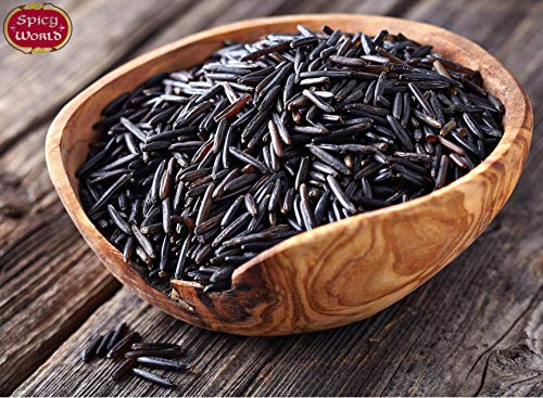 Minnesota Grown Black Wild Rice 24Oz Bag (1.5Lb) - Premium Quality, All Natural - By Spicy World #TOP2