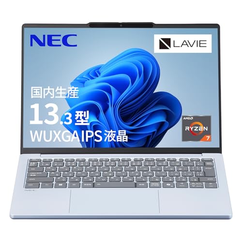 NEC LAVIE �������Y �m�[�g�p�\�R�� 25�H�~ �p�\�R�� N13 Slim 13.3 �^ Ryzen7-7735HS ������16GB SSD256GB Microsoft 365���p�� Windows 11 �o�b�e���[�쓮19.7���� �d��1175