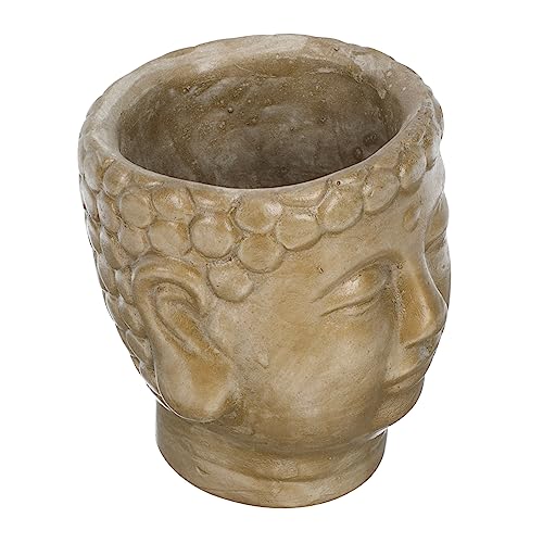 Toyvian Fioriera Buddha Portafiori Scultura Zen per Piante Decorazione e Ufficio e Moderno