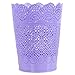 Micaloco - Cestino per Carta, per scrivania, Porta Penne, Organizer con Filo, Cestino per Carta, pattumiera, in plastica, Colore: Rosso, Viola, 10.3 * 14 * 17.8cm