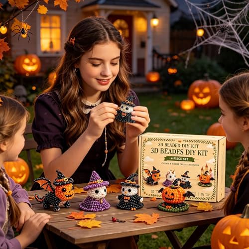 Kit de perles 3D Halloween broderie facile sans stress pour débutant