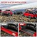 Utiiy Door Sill Guards Kit Fit for 2018-2025 Jeep Wrangler JL Unlimited, Door Sill Protector for 2020-2025 Jeep Gladiator, Entry Guard Protector for 2024 Wrangler JLU&Gladiator JT 4 Door Accessories