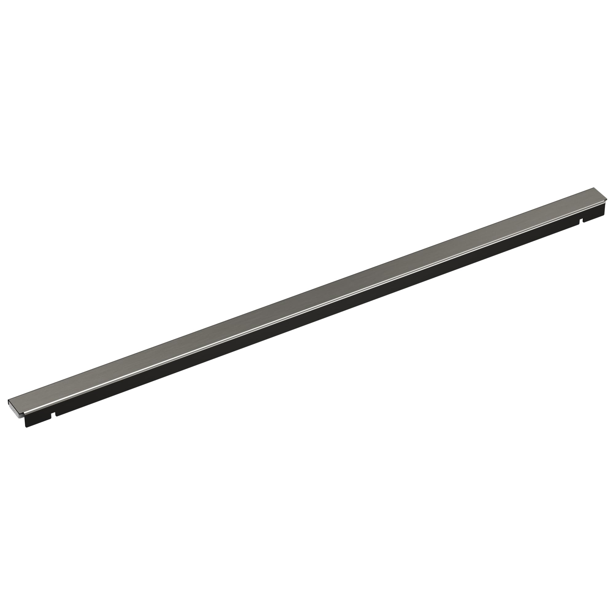 Delta Faucet 24-Inch Linear Shower Drain Wall Edge in Black Stainless