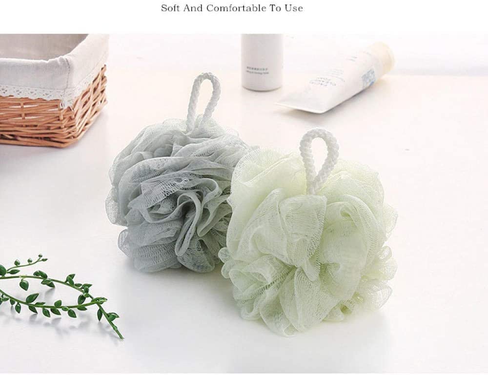 Gąbka do kąpieli Pure Color Foaming Mesh Duża piłka do kąpieli Peeling do skóry ciała Gąbka do mycia pod prysznic Sucha szczotka Złuszczanie Narzędzie do czyszczenia łazienki