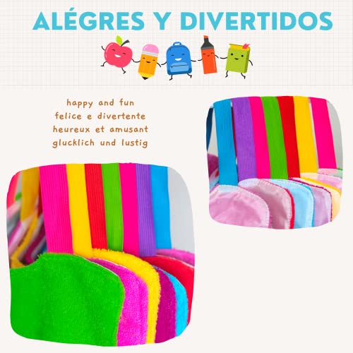 7 x Large 100% Cotton Terry Baby Bibs for Nursery, Waterproof Baby Bibs Fabric Bibs with Elastic Rubber, Waterproof Terry Bib LOVE Marfrand, love, Large - Image 2