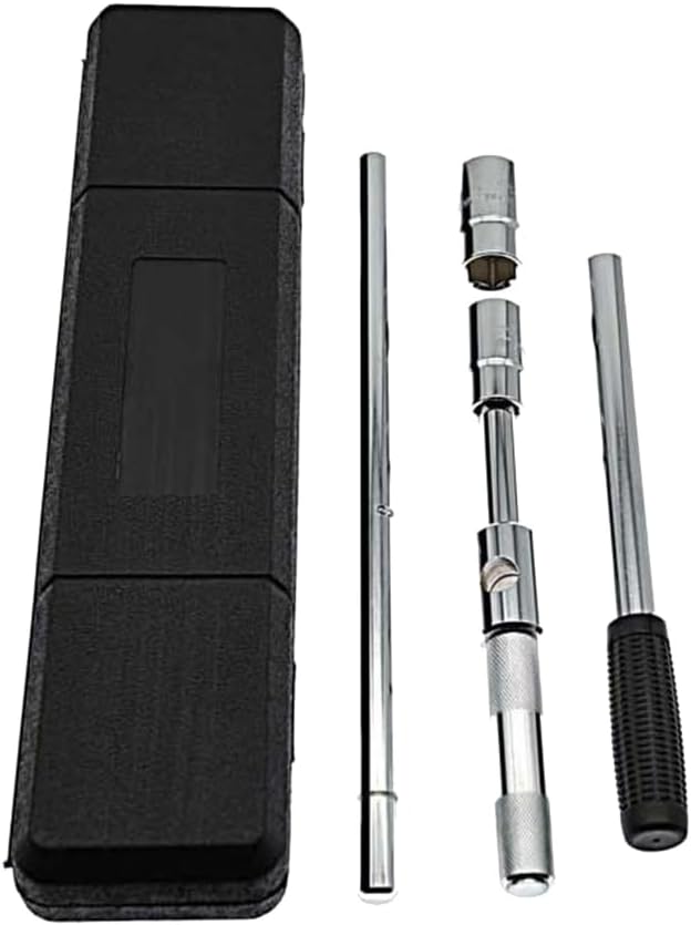 Extended Lug Wrench Universally Extended Lugs Wrench, 4 Way Tire Iron Nut Wrench Set with Storage Boxand Standard Socket 17/19/21/23mm
