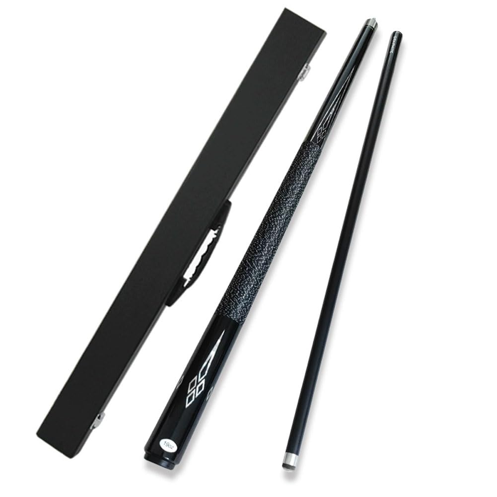 YRCHang Pool Cue Stick 58 inch, 1/2 Jointed Carbon Fiber Maple Wood Billiard Pool Cue, Professional Handmade Snooker Cue with Box, 10mm/11.5mm/13mm to Choose(Size:11.5MM)