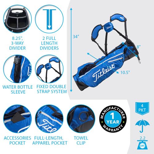 Amazon | Titleist プレミアムキャリーバッグ ブラック/レッド