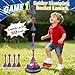 Scarmat 3-in-1 Outdoor Toys for Kids 3-8, Spider Rocket Launcher & Ring Toss Musical Jump for Sports and Outdoors Active Play Set, STEM Learning Toys Birthday Gift for Boys Girls Ages 3 4 5 6 7 8