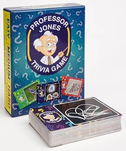 Trivia Game by Professor Jones – 450 Questions with Easy, Medium & Hard Levels, Photo Challenge...