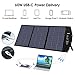 SUAOKI Foldable 120W Solar Panel Charger Compatible Jackery/Goal Zero Yeti/Enkeeo/Webetop/Paxcess/ROCKPALS Power Station with Quick Charge 3.0, 60W Power Delivery USB C for Home Camping