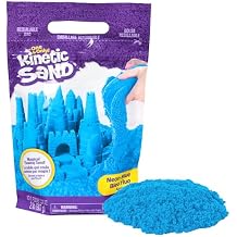 Kinetic Sand, 2lbs Blue Play Sand, Moldable Sensory Toys for Kids, Resealable Bag Packaging May Vary, for Ages 3 and up