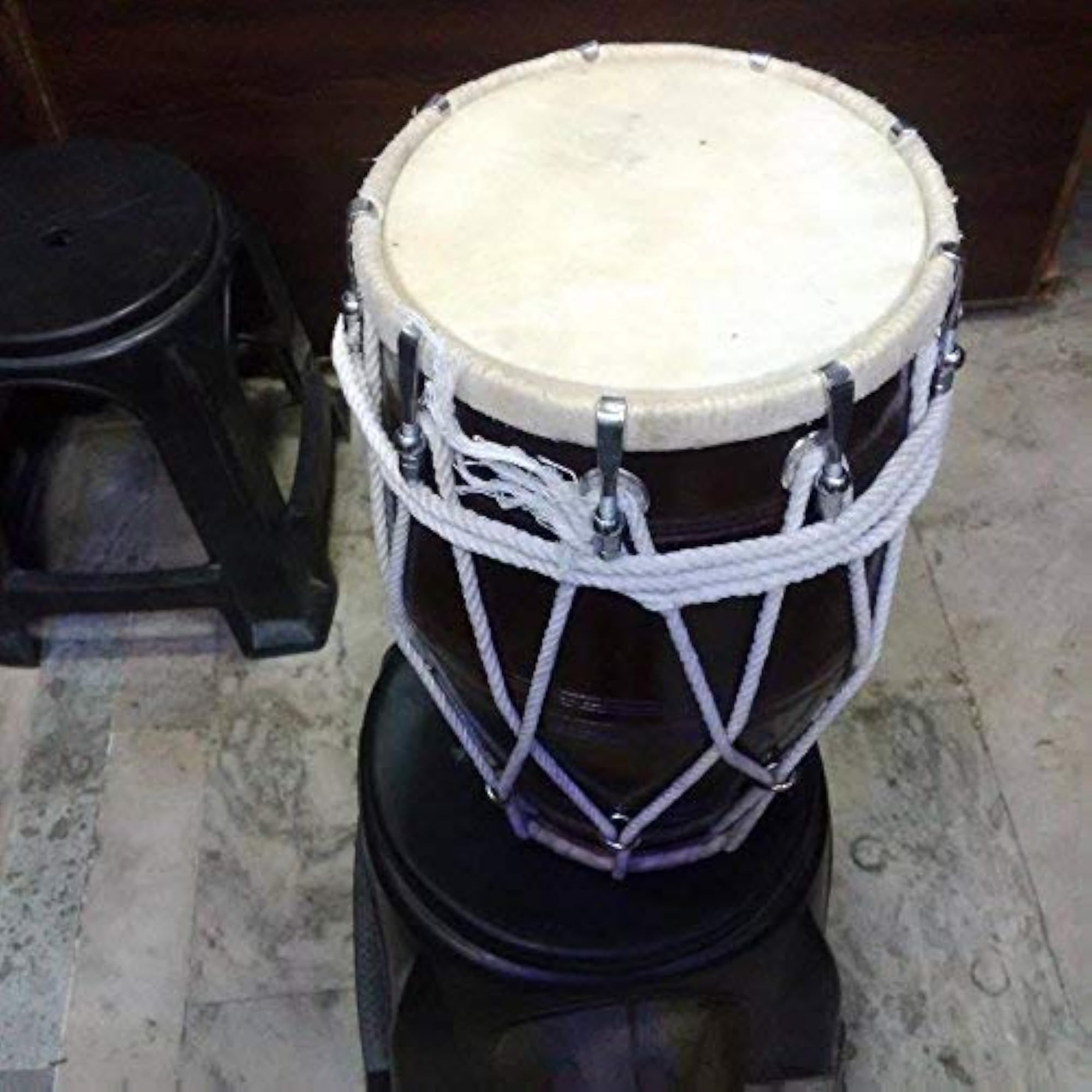 Professional Wooden Dholak for Indian Folk Music