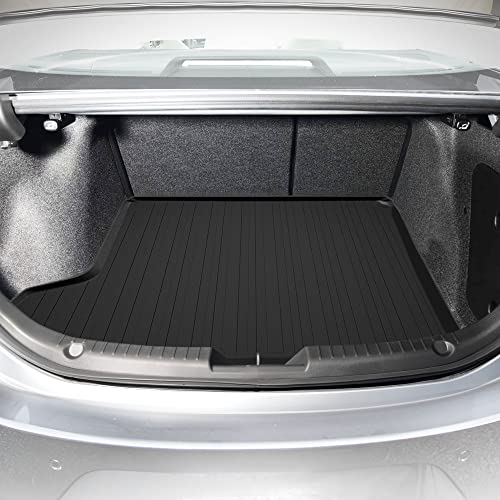 Premium Cargo Liner For Mazda 3 Sedan 2019-2023 - 100% Protection - Custom Fit Car Trunk Mat - All-Season Black Cargo Mat - 3D Shaped Laser Measured Trunk Liners For Mazda 3 (Bp) #TOP21