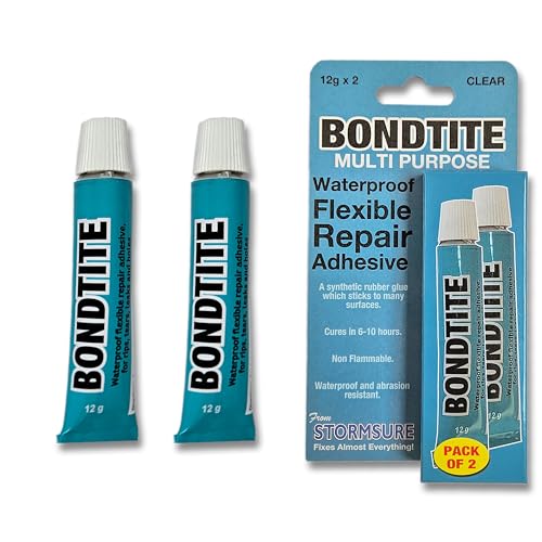 Bondtite Flexible Repair Adhesive 2X 12g - Great for a Multitude of Repairs: Strong, Flexible and Durable Repairs
