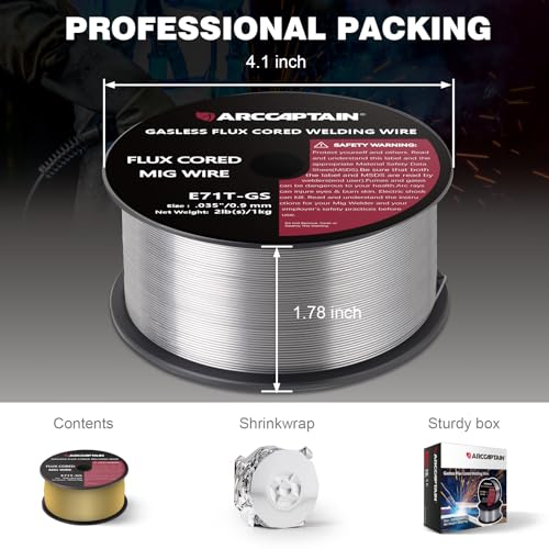 Arccaptain FLUX CORE WIRE 030"/2LB Flux Core Welding Wire .030 thumb #4