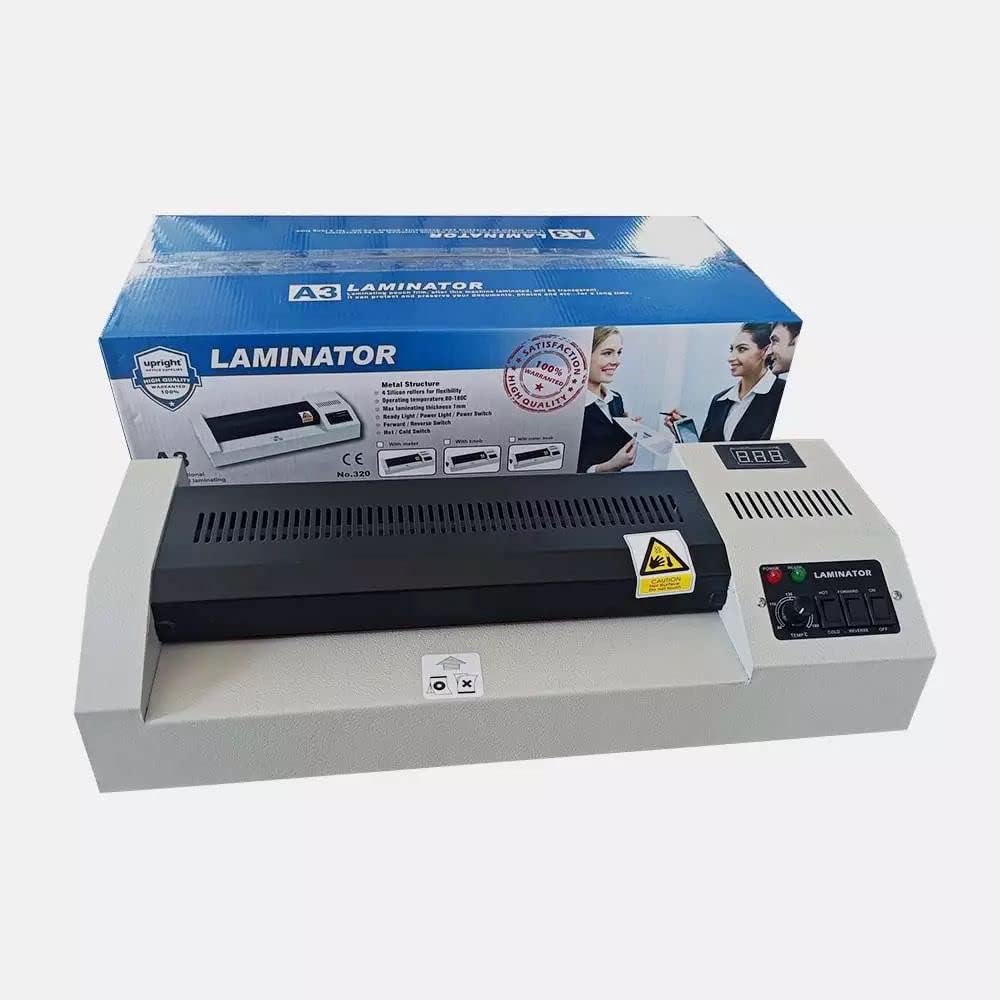Upright A3 320 Lamination/Laminating Machine Metal Body with Adjustable Temperature Hot & Cold
