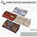 FULZTEY Boho Headbands for Women Vintage Elastic Fabric Printed Hair Bands Workout Wide Knot Sweatbands Soft Cotton Headwraps Yoga Running Hair Accessories for Women Girls 4Pcs