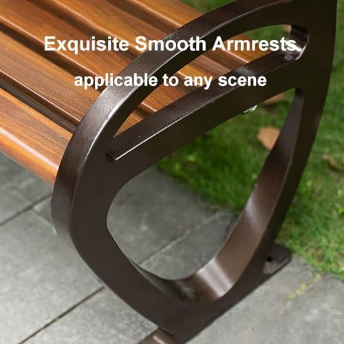 Weatherproof Backless Loveseat, Stylish Metal Outdoor Bench for Patio & Yard, Durable Entryway Seating – Perfect for Garden, Deck, and Backyard Use