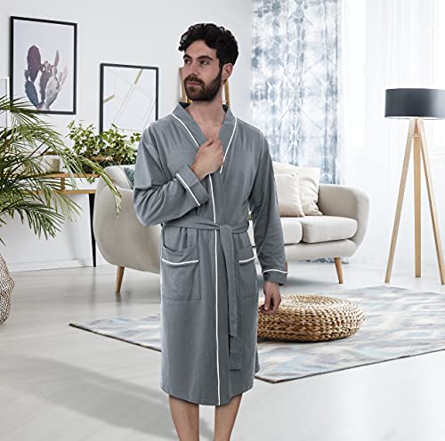 Ny Threads NYT0155 Men'S Robe Cotton Blend Knit Bathrobe thumb #7