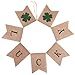 Tatuo St. Patrick's Day Banner Lucky Garland Shamrock Burlap Banner St. Patrick's Day Irish Themed Party Decorations (Color 5)