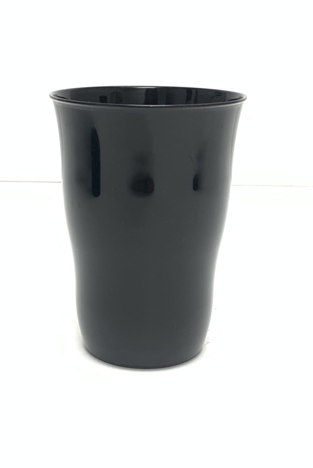 Mintra Home Reusable Plastic Cups 11 Ounce Tumbler - Pack of 6 (Black) for Party, Kids, Home, Kitchen, Events, Drinks and Drinking Water, Juice or Soda - BPA Free Tumblers, Many Colors,Dishwasher Safe