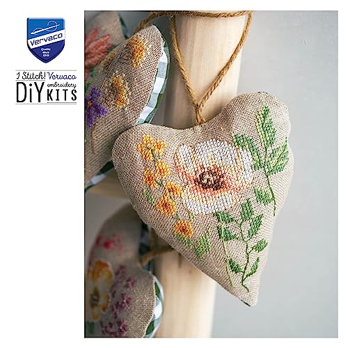 Kit point de croix fleurs sauvages complet pour débuter la broderie - 7
