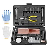 【Tubeless Reifenreparaturset】Diese 100TLG professionelle Reifen Reparaturset alle Arten von schlauchlosen Reifen auf Motorräder, ATVs, UTVs, Traktoren, Rasenmäher, Trucks, SUVs, Autos, Schlepper, Trailer und vieles mehr. Nicht für den Einsatz auf Rohrreifen oder Seitenwandausblasungen.
