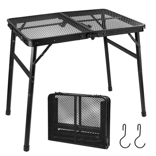 lalago 60x40cm Campingtisch Höhenverstellbar 27/56cm, Kleiner...