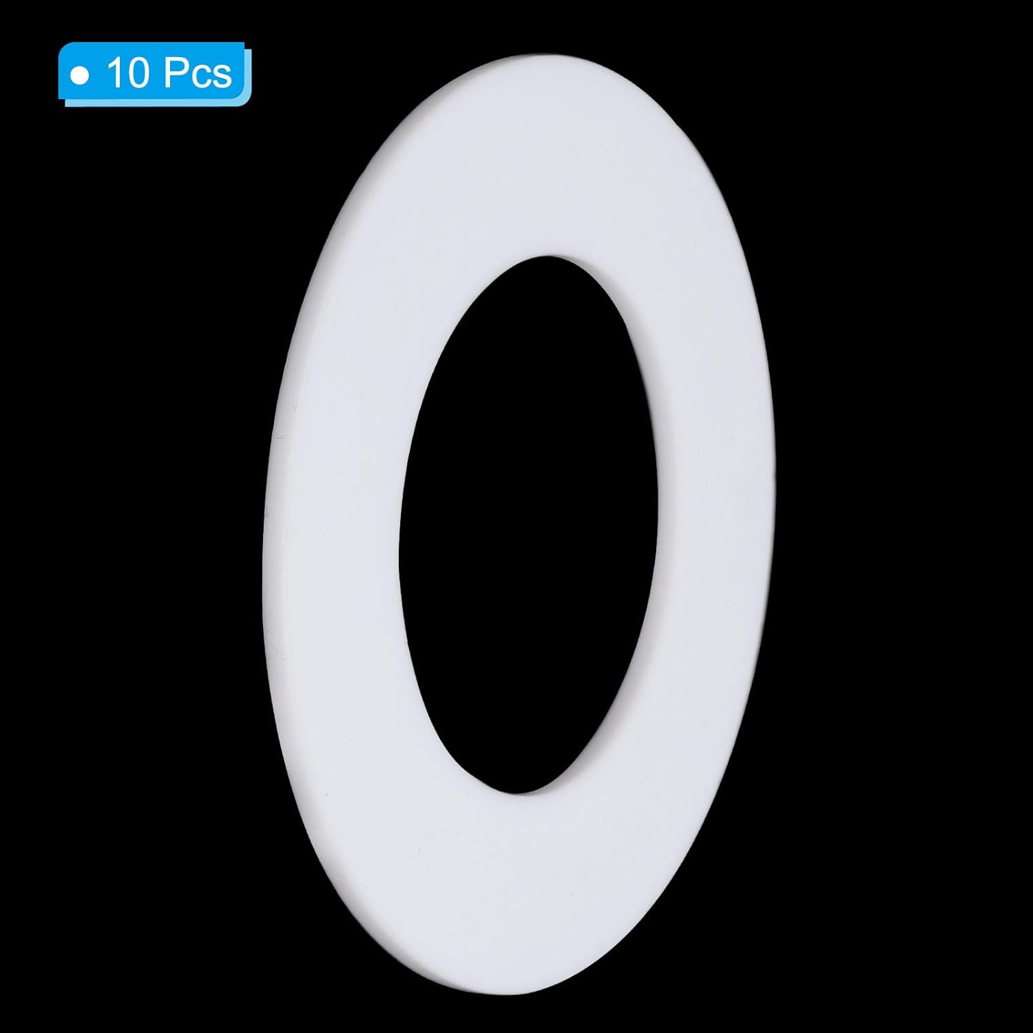 PATIKIL Flat Washers, 10 Pcs 102mm OD 57mm ID 3mm Thickness DN50 PTFE Seal Washers Flange Gasket Sealing Gasket for Faucet Pipe Water Hose