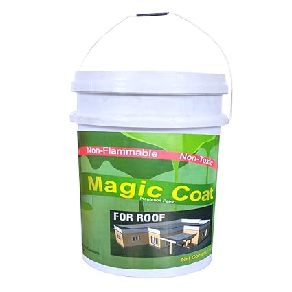 Magic coat Heat Reflective Cool Paint, White Coat Finish 4L